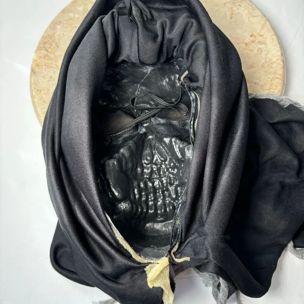Vintage Easter Unlimited Funworld Grim Reaper Skull Skeleton Halloween Face Mask